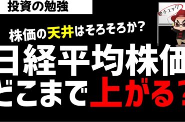 日経平均株価はどこまで上昇するのか？そろそろ天井なのか？ズボラ株投資