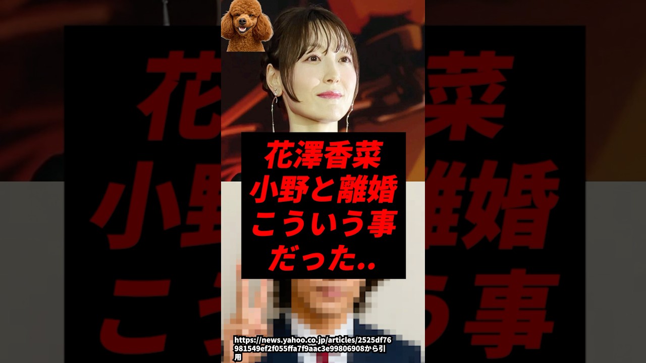 【速報】花澤香菜と小野の離婚、こういう事だった.. 【速報】花澤香菜と小野の離婚、こういう事だった..