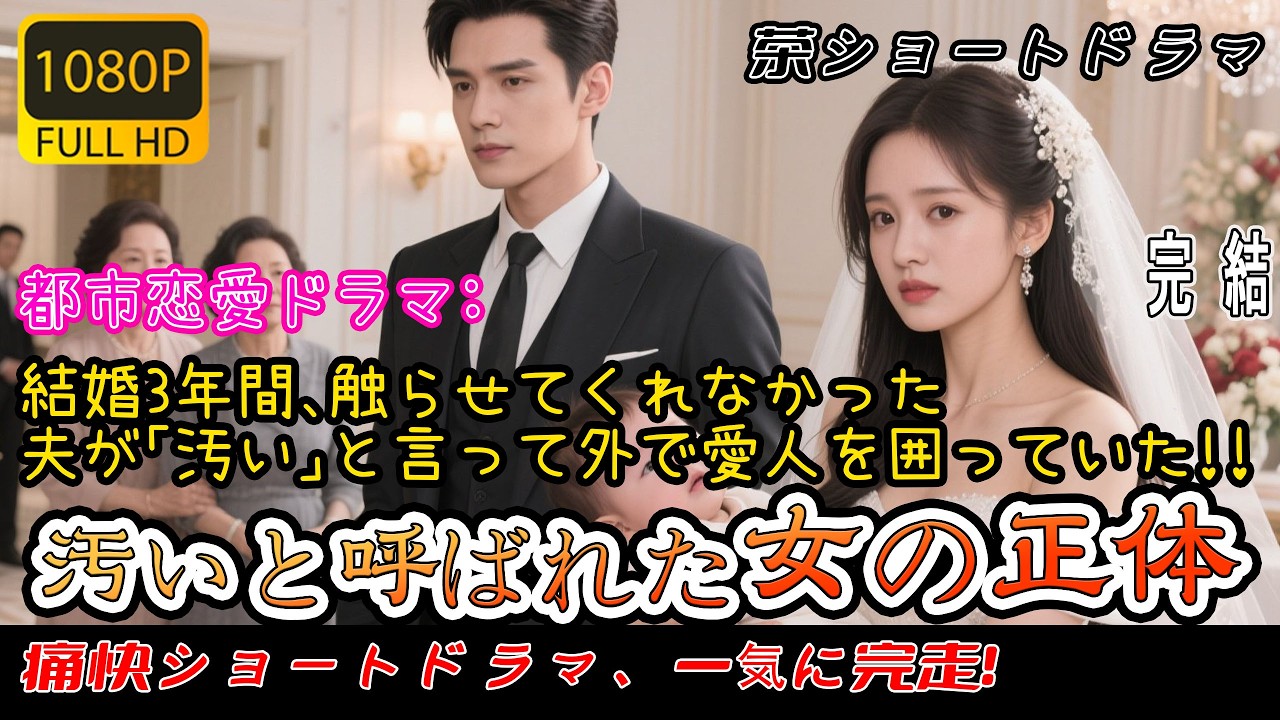 【日本語吹き替え完全版】結婚3年間、触らせてくれなかった夫が「汚い」と言って外で愛人を囲っていた。彼女の正体が明らかになった瞬間…江家が土下座で土下座して謝る:「許様!本当に申し訳ありませんでした!」 【日本語吹き替え完全版】結婚3年間、触らせてくれなかった夫が「汚い」と言って外で愛人を囲っていた。彼女の正体が明らかになった瞬間…江家が土下座で土下座して謝る:「許様!本当に申し訳ありませんでした!」