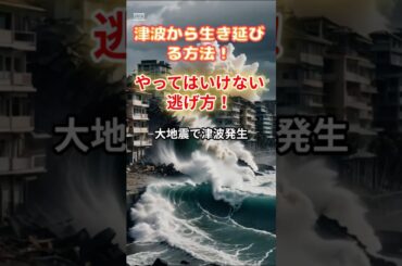 津波から逃げる方法 #防災 #雑学 #地震 #津波  #避難