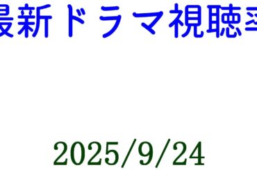 あんぱん！視聴率速報☆2025年9月24日