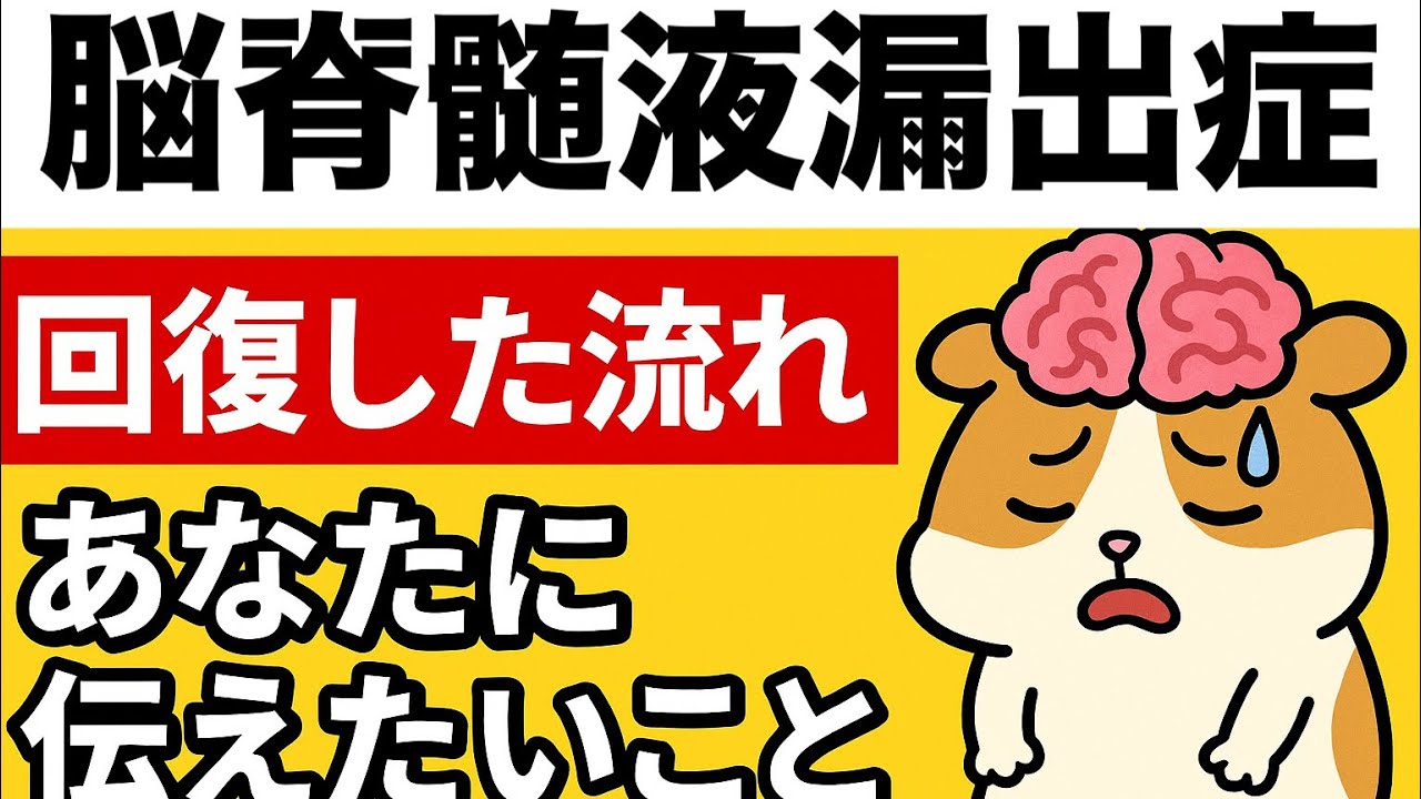 脳脊髄液漏出症から回復した流れと、今苦しんでる人に伝えたい事
