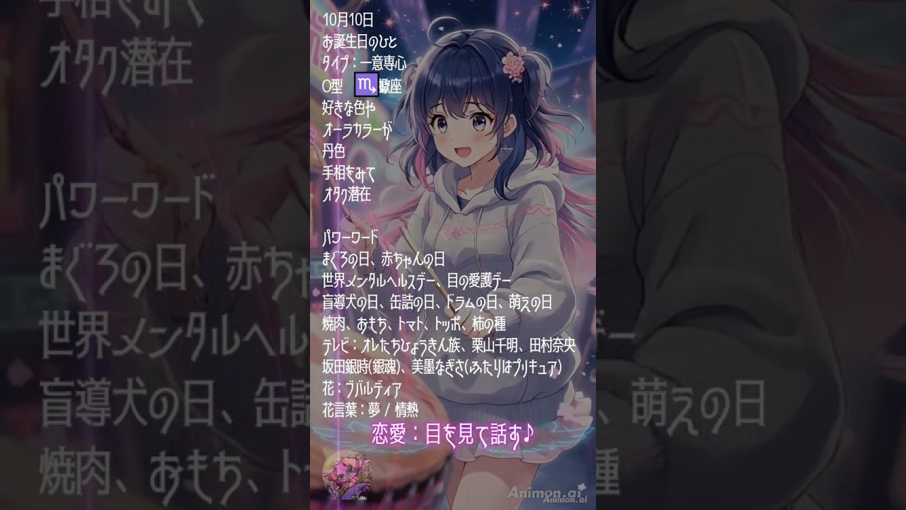 【10月10日】占術的に追い風のある時の主役!#今日の占い 【10月10日】占術的に追い風のある時の主役!#今日の占い