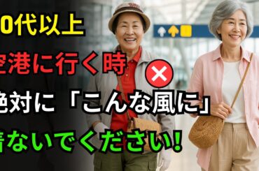 シニア女性の空港ファッション完全攻略！完璧なスタイル4選＋7つの失敗｜60代以降のファッション｜シニアのファッション