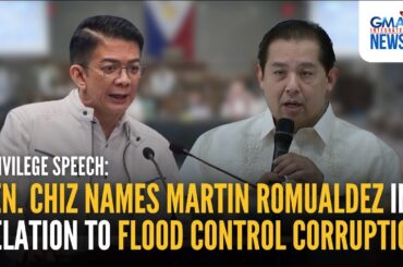 Escudero, itinuro si Martin Romualdez kaugnay ng flood control corruption | GMA Integrated News