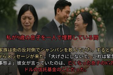 両親は息子の葬儀を欠席したのに、妹の結婚式のために彼の85万ドルの信託基金を要求してきた