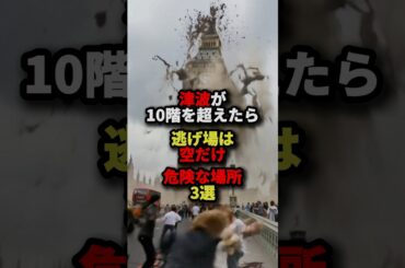 2025年、津波が10階を越えたら逃げ場は空だけ‼︎危険な場所3選…