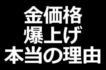 金価格が上がり続ける本当の理由