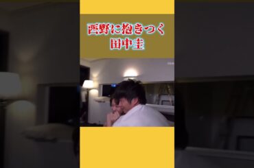 西野七瀬に抱きつく田中圭と注意する横浜流星 #西野七瀬  #田中圭 #横浜流星