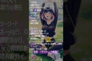 【10月13日】占術的に追い風のある時の主役！#今日の占い