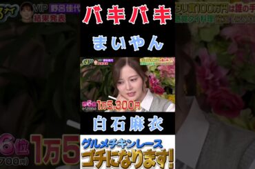 【白石麻衣💙ぐるナイ】『バキバキまいやん』#白石麻衣 #まいやん #ぐるナイ #ゴチになります
