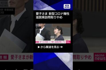 【ニュース】【速報】愛子さまが新型コロナ陽性　5日からの滋賀県訪問は取りやめ　宮内庁 #shorts