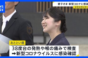 愛子さま新型コロナ感染で喉の痛みに38℃台の発熱 「国民スポーツ大会視察」での滋賀訪問取りやめ｜TBS NEWS DIG