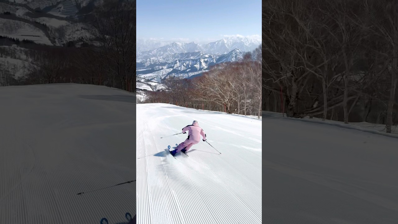 グルーミングバーンでカービングターン!これは気持ち良すぎる…!森田優香#shorts グルーミングバーンでカービングターン!これは気持ち良すぎる…!森田優香#shorts