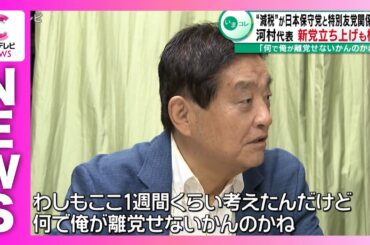 「何でオレが離党せないかんのかね」　河村たかし氏　「日本保守党」と「減税日本」の特別友党関係の解消めぐり「党を分けるべき」などと発言