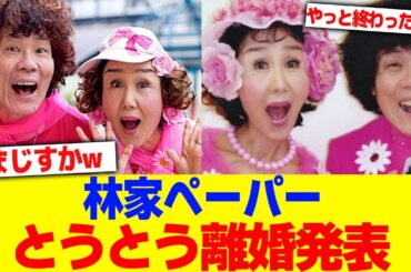 林家ペーパーがとうとう離婚発表www【2chまとめ】【2chスレ】【5chスレ】