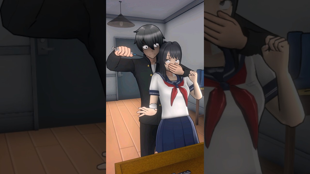 Yandere Senpai K!dn*ps Ayano! (Yandere Simulator) #shorts Yandere Senpai K!dn*ps Ayano! (Yandere Simulator) #shorts