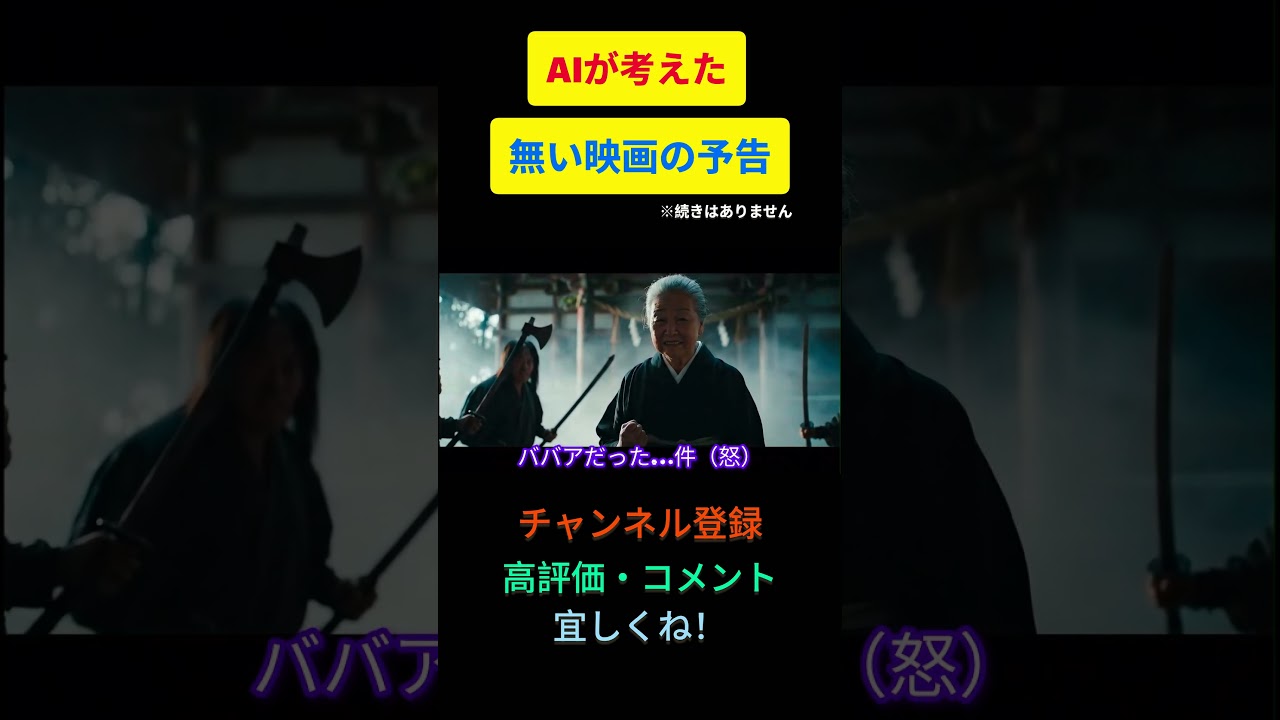 【AIカオス劇場】AIが考えた 転生したら？ #おじいちゃん #ショート #予告 #映画 #シュール