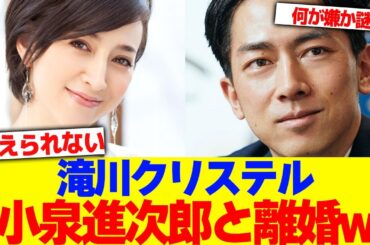 滝川クリステルが小泉進次郎と離婚www【2chまとめ】【2chスレ】【5chスレ】