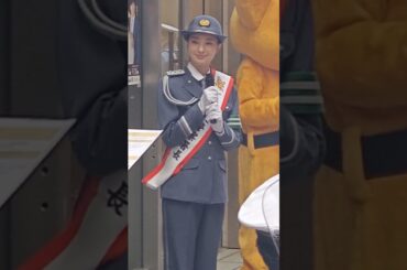 一日警察署長・俳優宮本茉由さん👮‍♀️🚨、日本橋高島屋