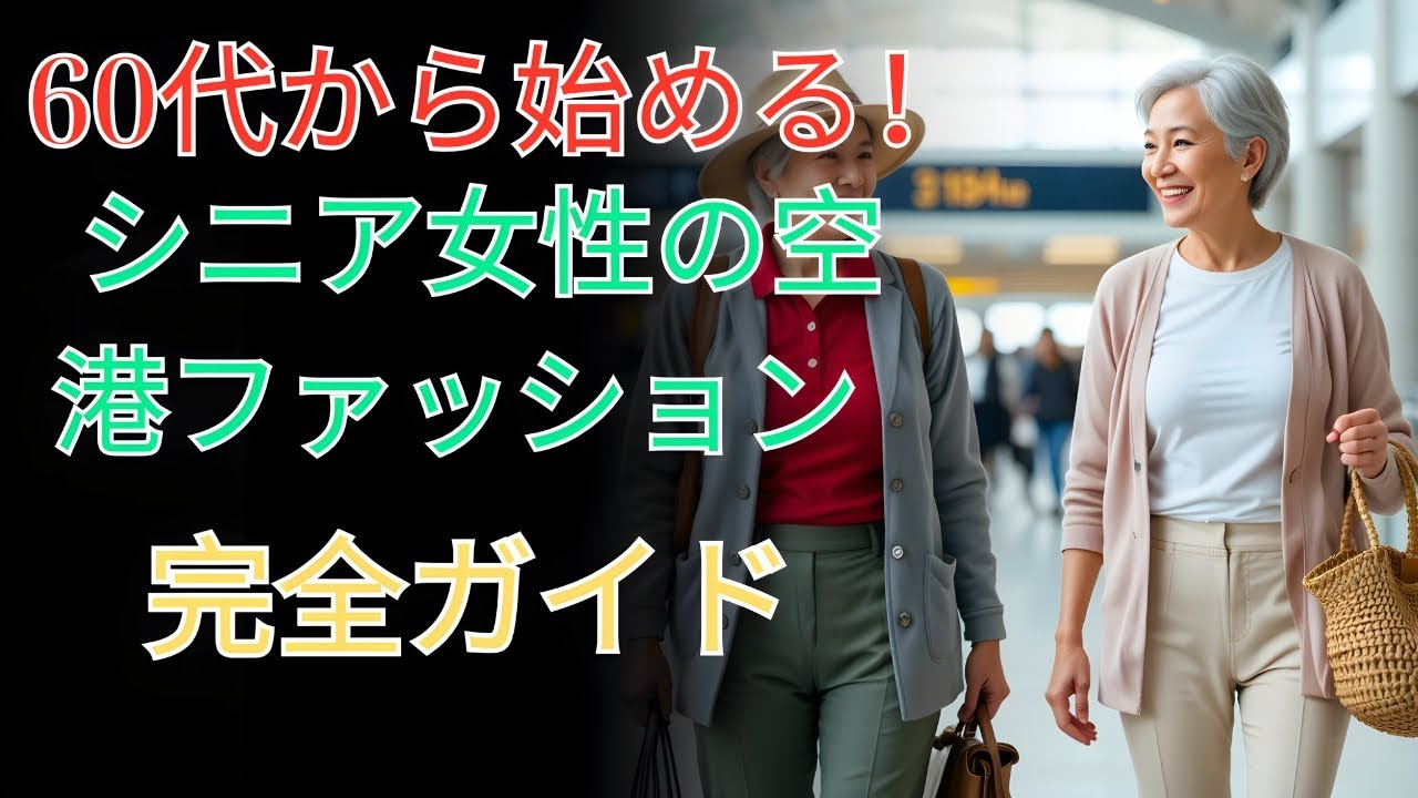 60代から始める!シニア女性の空港ファッション完全ガイド|快適さと上品さを両立する方法 60代から始める!シニア女性の空港ファッション完全ガイド|快適さと上品さを両立する方法