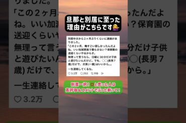 【モラ夫】別居夫からの連絡がクズすぎた件【衝撃】 #モラハラ #別居 #モラハラ夫 #離婚準備 #離婚 #夫婦 #共感 #共感できる
