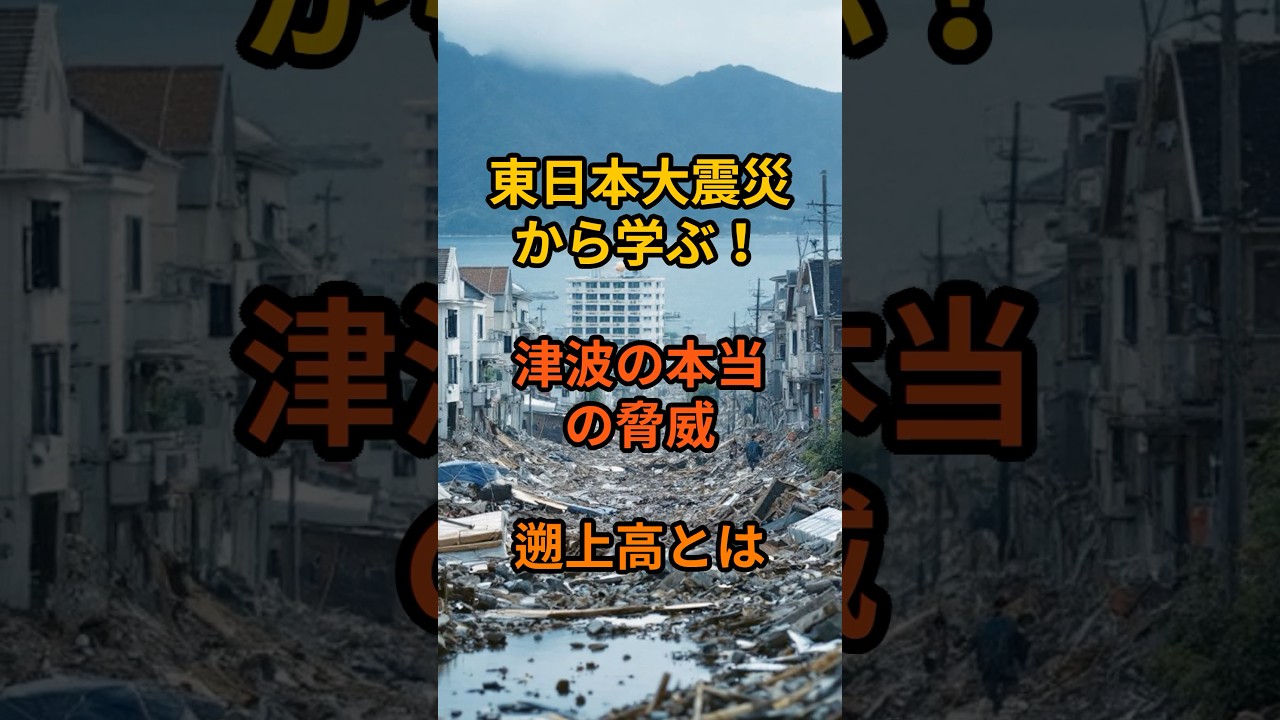 東日本大震災から学ぶ!津波の本当の脅威、遡上高とは #shorts #津波 #防災 東日本大震災から学ぶ!津波の本当の脅威、遡上高とは #shorts #津波 #防災