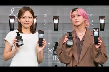 Snow Man佐久間大介、スヌーピーの名言で心身をケア　川口春奈と＜&be HAIR＞新CM発表会、「親戚の集まりみたい」（佐久間大介;Snow Man 川口春奈 河北裕介）