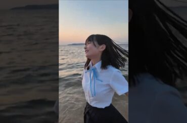 HKT48 江浦優香 新曲 #半袖天使 #海