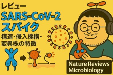 【医療者向け・音声のみ】SARS-CoV-2スパイクタンパク質の全貌：進化と免疫逃避、そして最新ワクチンへの挑戦　Nat Rev Microbiol