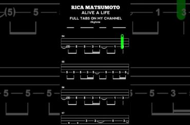 【BASS TAB】KAMEN RIDER RYUKI OP | 松本梨香 (RICA MATSUMOTO) - ALIVE A LIFE #shorts #basstabs