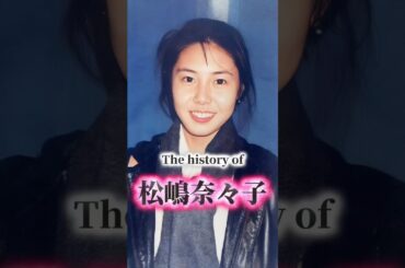 松嶋菜々子の歴史