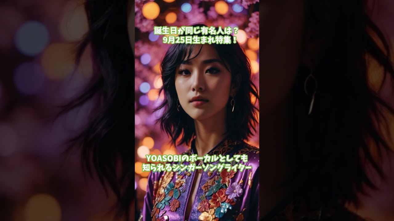 【9月25日】生まれ🌟浅田真央・幾田りら・マーク・ハミルなど! #ずんだもん #雑学 #ねこたんの解説 【9月25日】生まれ🌟浅田真央・幾田りら・マーク・ハミルなど! #ずんだもん #雑学 #ねこたんの解説