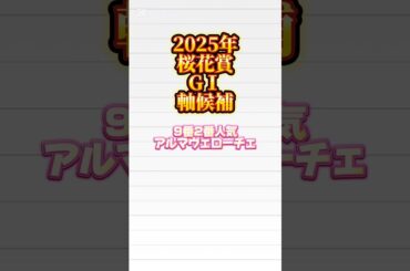2025年、桜花賞、軸予想してみました！