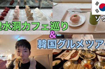 【韓国ソウルのグルメツアー】聖水洞のカフェ巡りに広蔵市場の韓国グルメ食べ歩き！韓国料理は恐るべし！！#世界一周 #海外一人旅 #韓国料理 #ソウル #一人旅 #聖水洞 #韓国グルメ