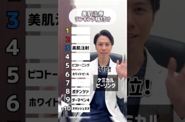 美肌治療ランキング トップ10👑#shorts #品川美容外科 #品川スキンクリニック