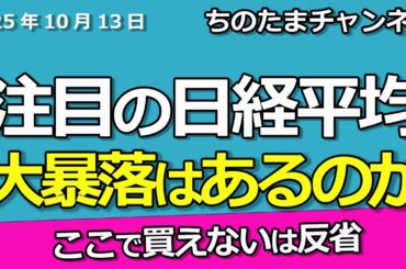 注目の日経平均株価　大暴落はあるのか　果たして