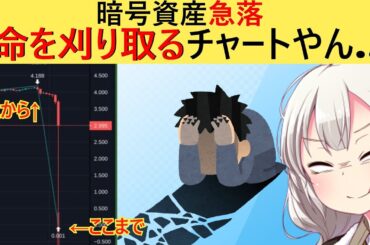 暗号資産急落で過去最大の強制ロスカット発生→160万人のハイレバ民が泣く…