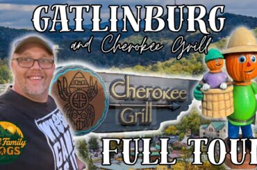テネシー州ガトリンバーグの秋の完全ツアー | チェロキーグリルの美味しいステーキ - ショッピング、インテリア、ドーナツフライアー！