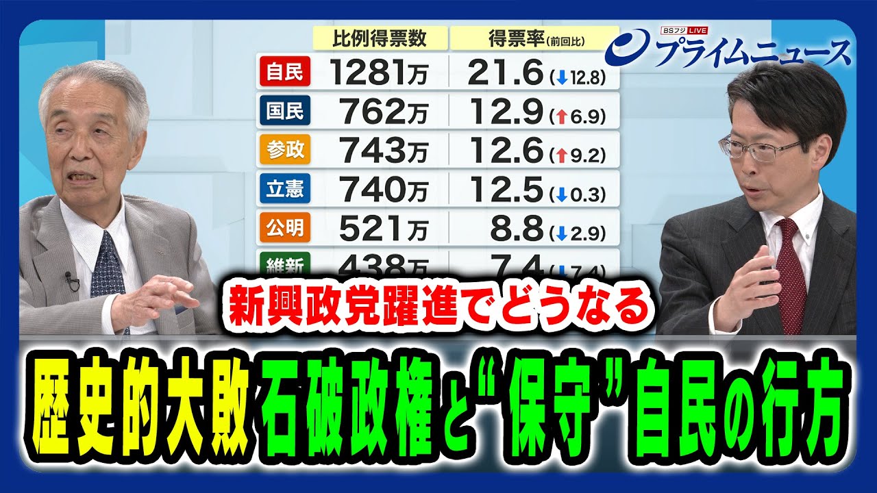 【政界重鎮が緊急検証】相次ぐ激動と新勢力の声で石破政権と日本政治の行方は? 伊吹文明×中北浩爾×ジョセフ・クラフト 2025/7/24放送<後編> 【政界重鎮が緊急検証】相次ぐ激動と新勢力の声で石破政権と日本政治の行方は? 伊吹文明×中北浩爾×ジョセフ・クラフト 2025/7/24放送<後編>