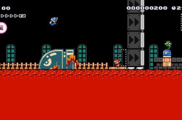 マグマの中に隠しゴール！？【マリオメーカー2】