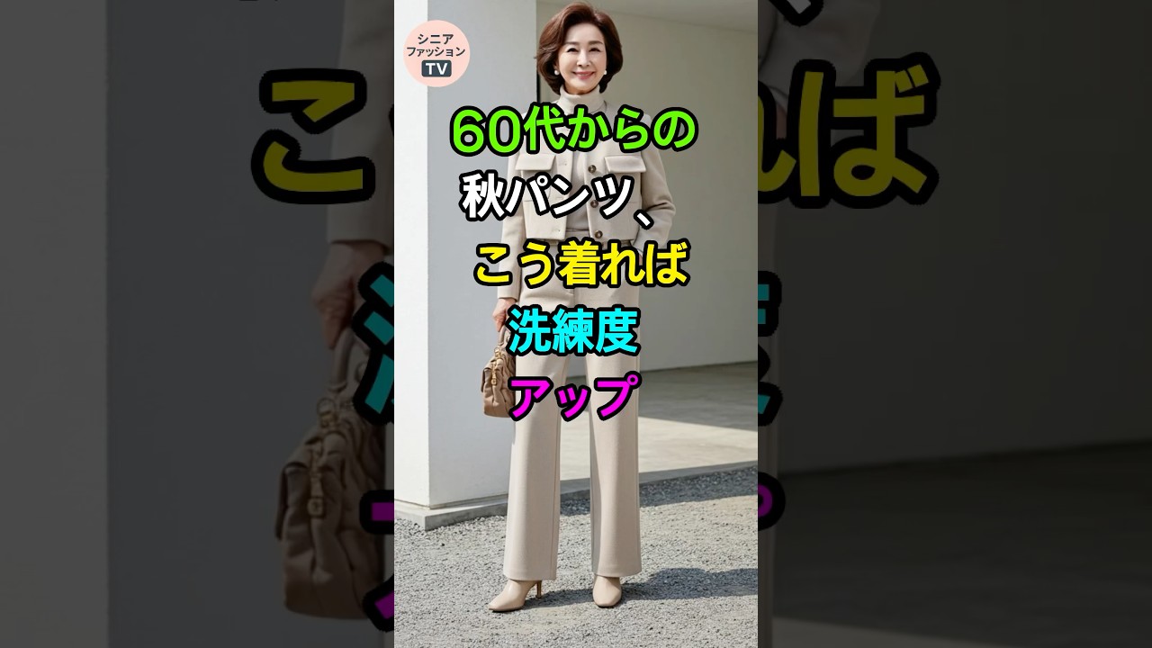 60代女性必見!秋のパンツコーデで一気に垢抜ける方法 60代女性必見!秋のパンツコーデで一気に垢抜ける方法