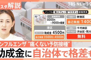 注射が苦手な人に朗報？インフル“鼻スプレー型”ワクチン 気になる価格は？自治体で助成に差も【Nスタ解説】｜TBS NEWS DIG
