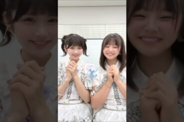 HKT48 井澤美優 江浦優香 14歳の天使ちゃんと一緒に👼🏻昇格おめでとう🩵#HKT48 #半袖天使 #fyp #おすすめ
