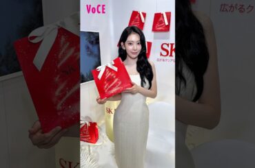 宮脇咲良さんが＠cosme TOKYOにて開催中のSK-IIポップアップイベントに来場❤️インタビューさせていただきました🎤 #スキンケア #クリスマスコフレ #사쿠라 #lesserafim