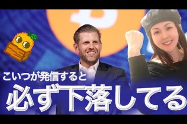 トランプ関連のこいつが発信すると必ず下落してる件