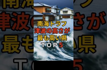 南海トラフ！津波の高さが最も高い県トップ5 #南海トラフ #南海トラフ地震 #南海トラフ巨大地震 #南海トラフ予測 #津波 #備え #防災 #地震対策 #防災グッズ #備蓄 #地震