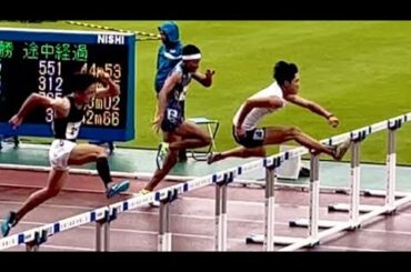 髙城昊紀など 予選 U18男子 110mH ジュニアオリンピック陸上2025 in三重
