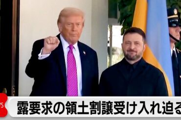 トランプ氏　ウクライナに東部2州の領土割譲受け入れを要求か