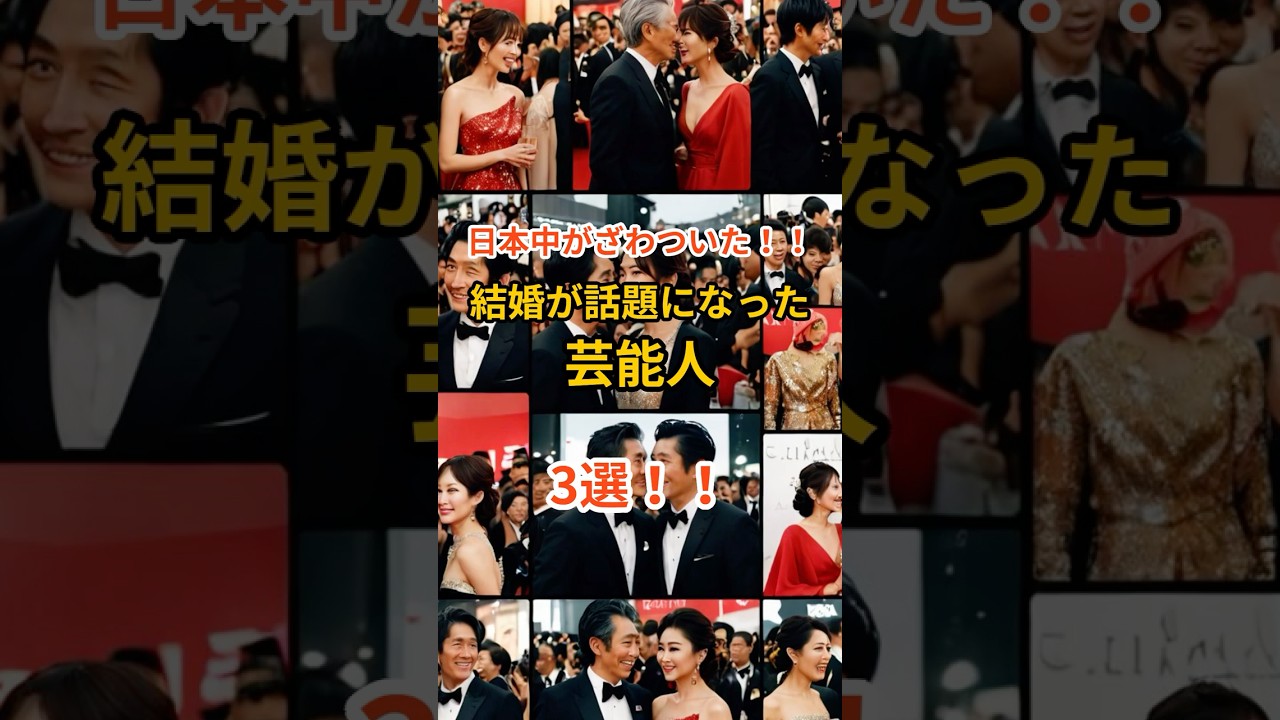 💍日本中がざわついた‼結婚が話題になった芸能人3選🔥#shorts #芸能人結婚 #菅田将暉 #小松菜奈 #星野源 #新垣結衣 #二宮和也 #伊藤綾子 #芸能ニュース #恋愛 #芸能人夫婦 💍日本中がざわついた‼結婚が話題になった芸能人3選🔥#shorts #芸能人結婚 #菅田将暉 #小松菜奈 #星野源 #新垣結衣 #二宮和也 #伊藤綾子 #芸能ニュース #恋愛 #芸能人夫婦